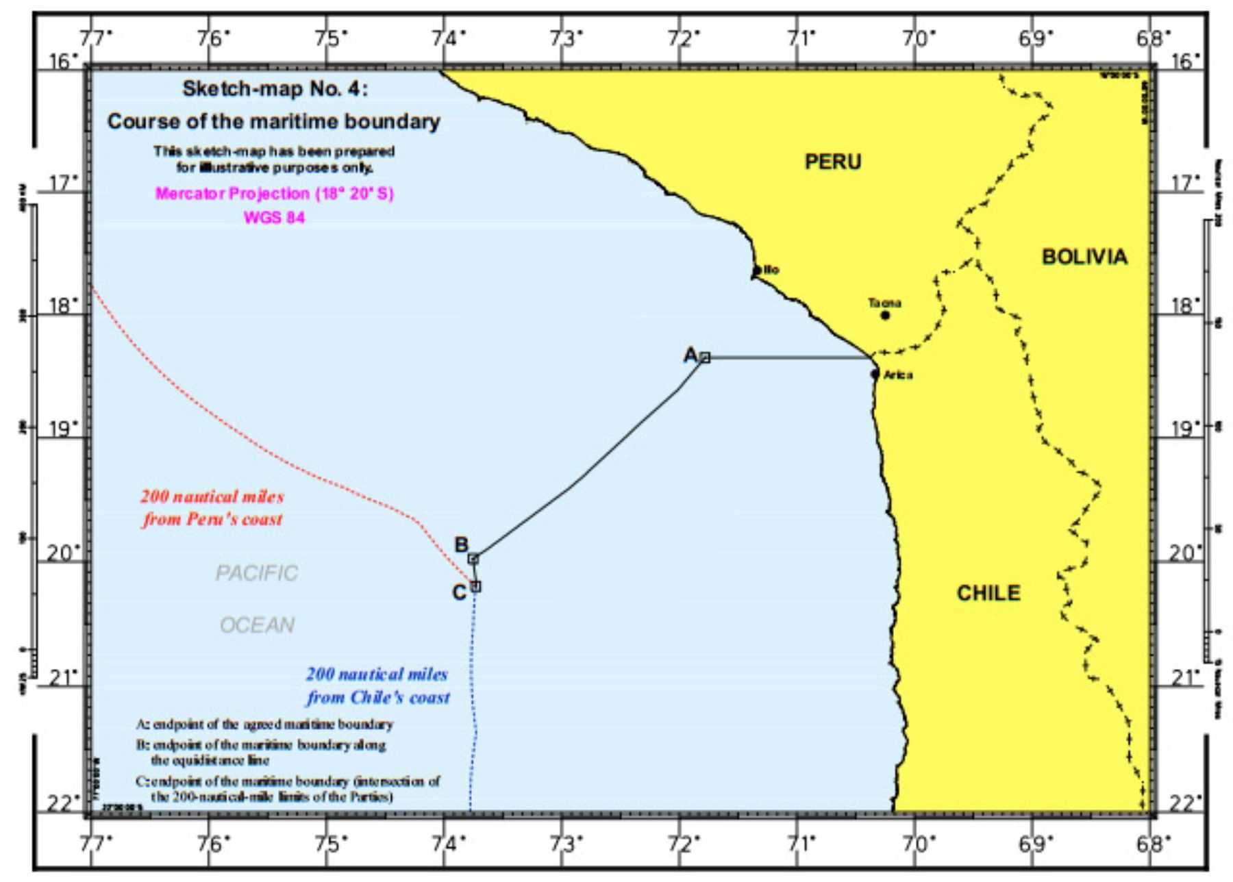 limite maritimo chile peru