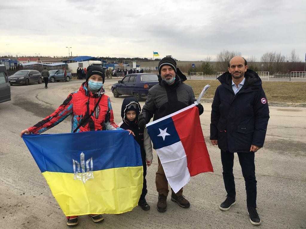 familias chilenas de Ucrania en Polonia