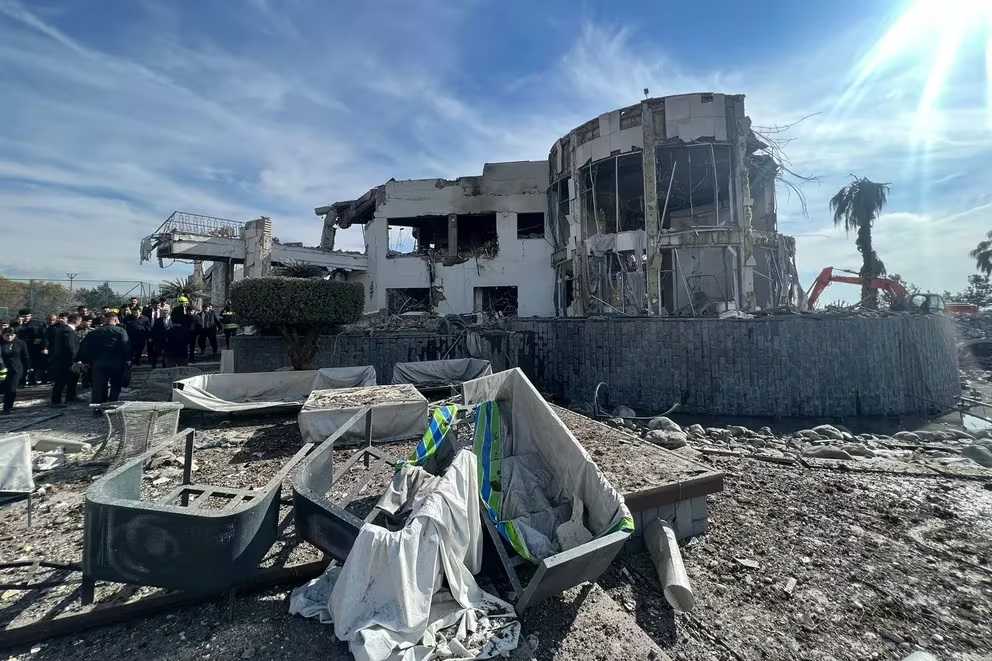 Ataque iraní Erbil AFP via Infobae