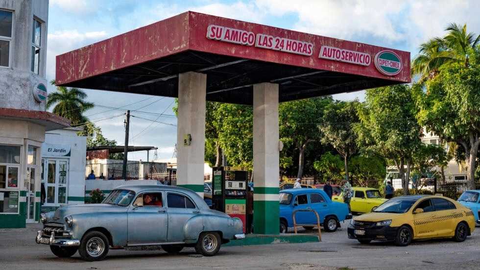 Bencinera cubana foto AFP