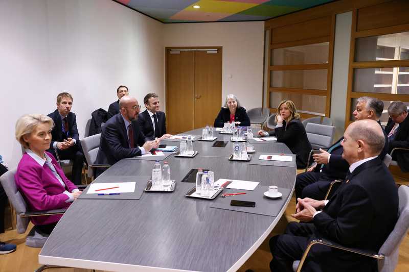 Multilateral meeting with Hungarian Prime Minister 01-02-2024 Credit - European Union