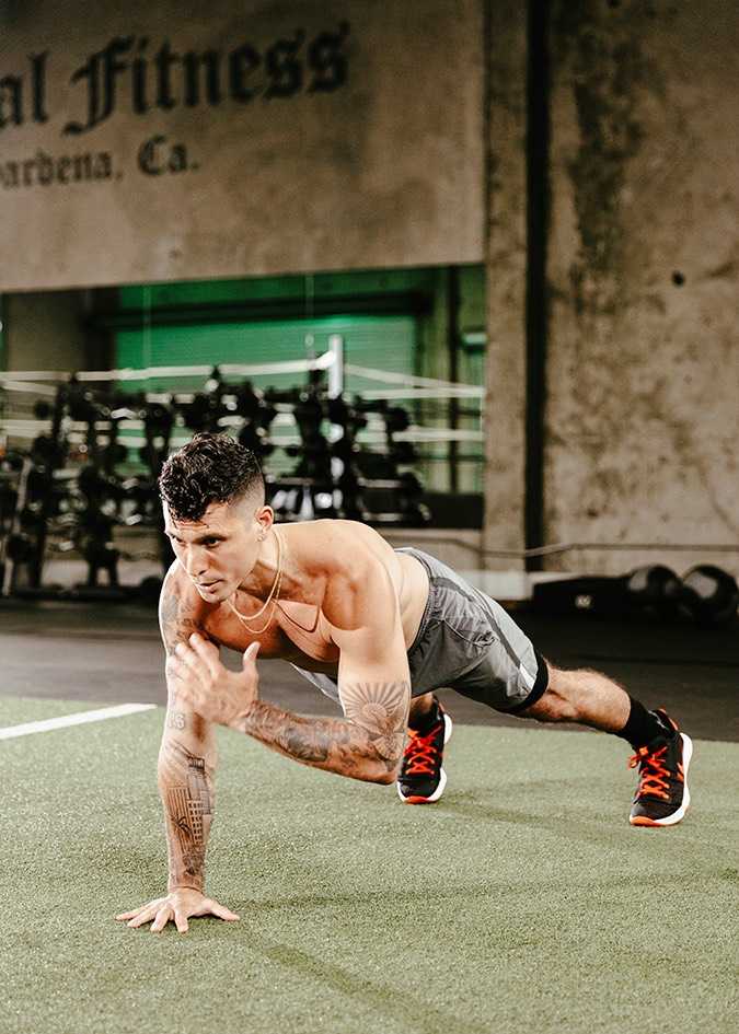 Man Doing Pushups