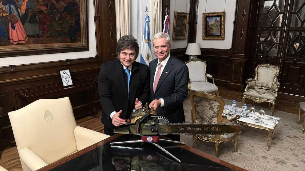 Javier Milei - José Antonio Kast Casa Rosada 16-12-2025