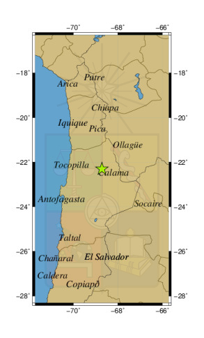Sismo sacude Arica, Tarapacá, Antofagasta y Calama