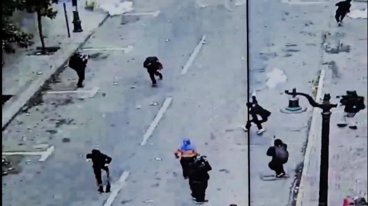 Se registran incidentes en marchas por el Día del Trabajador