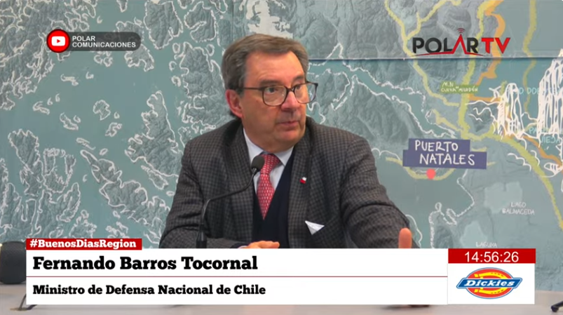 Ministro de Defensa categórico : “El Estrecho de  Magallanes de principio a fin es indiscutiblemente chileno”