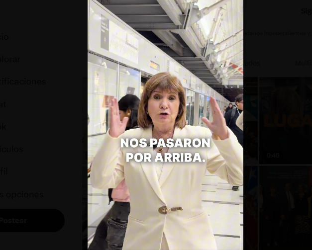 Bullrich compara el “subte” de Buenos Aires con el Metro de Chile: “Nos pasaron por arriba”