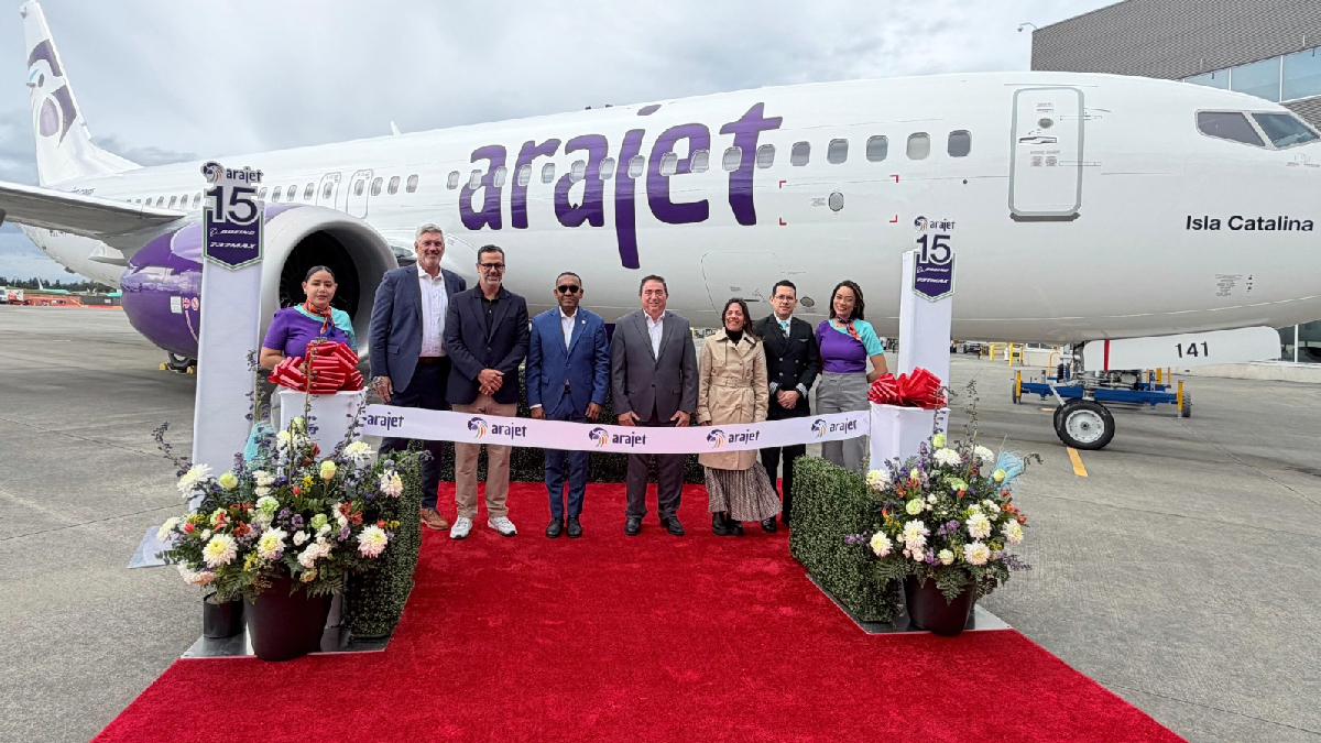 Arajet recibe de Boeing avión número 15 en Seattle bautizado “Isla Catalina”