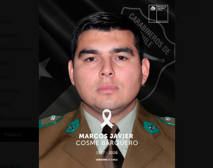 Pdte Kast y ministro Arrau lamentan muerte de Carabinero baleado en Valdivia