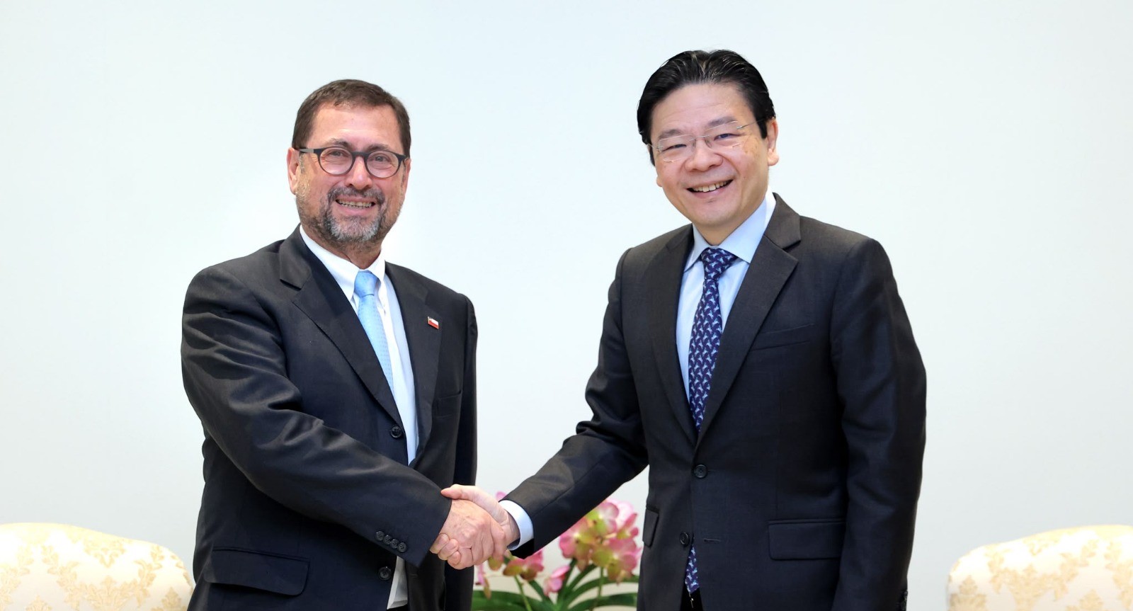 Canciller se reúne con Lawrence Wong, primer ministro de Singapur