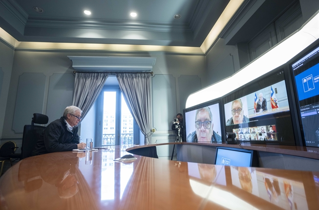 Pdte Kast monitorea situación del sistema frontal en reunión con autoridades desplegadas en el país
