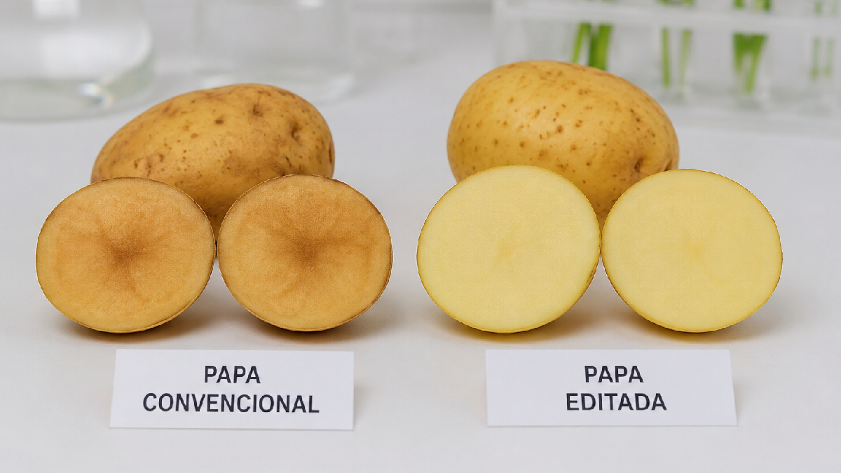 Una nueva papa editada genéticamente reduce el pardeamiento y las pérdidas a lo largo de la cadena productiva