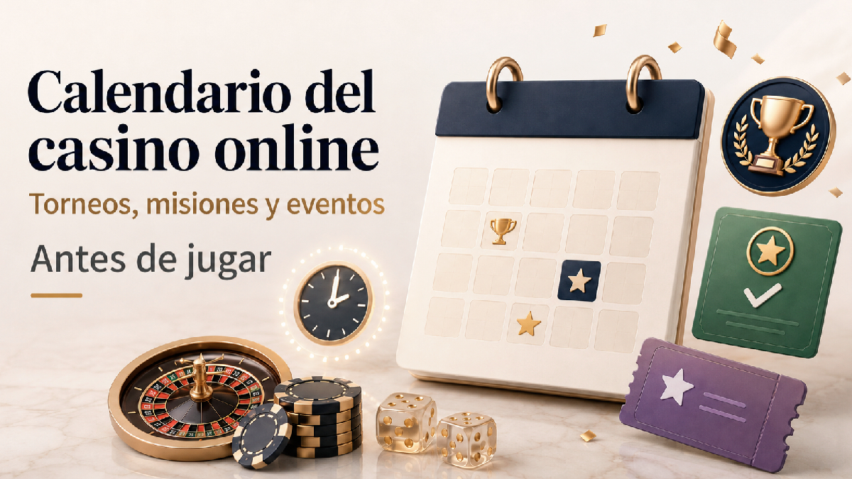 Calendario del casino online: torneos, misiones y eventos antes de jugar