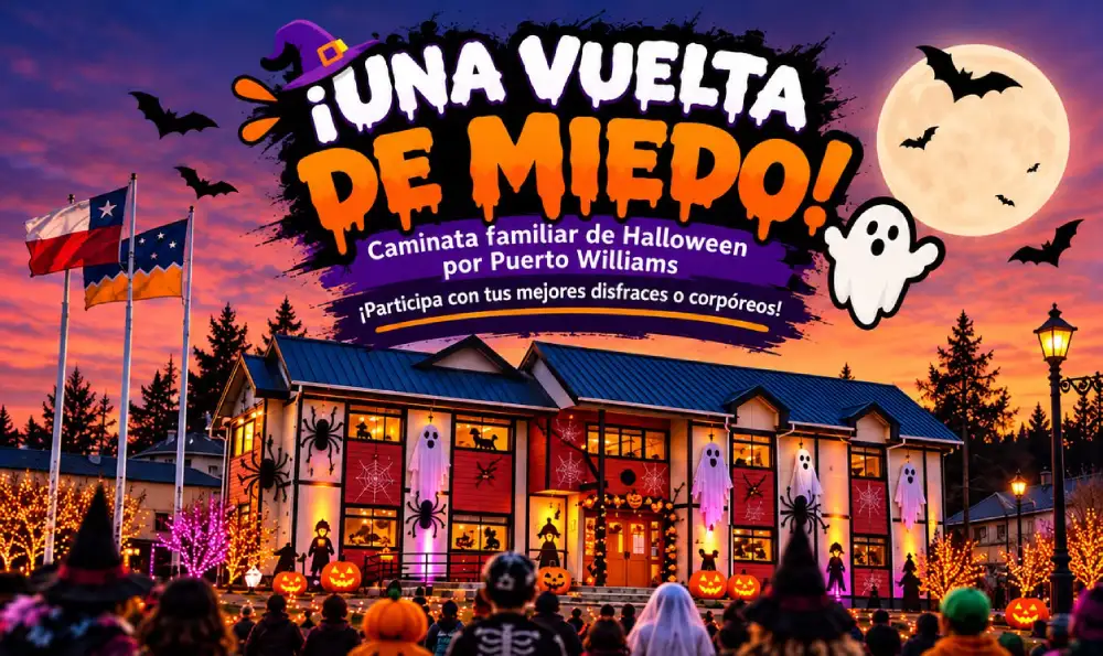 El Halloween más austral del mundo en Puerto Williams: invita la Delegación Presidencial Antártica Chilena