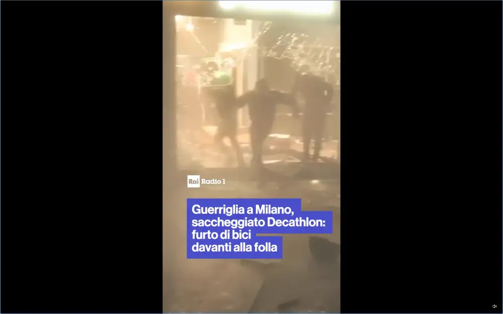 Italia también está bajo el fuego de saqueadores: gobierno despliega FFAA en Milan y endurece medidas policiales